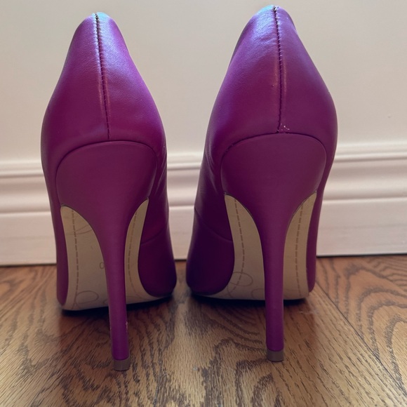 Fergalicious Magenta High Heel Pumps with Pointed Toe - Picture 7 of 13